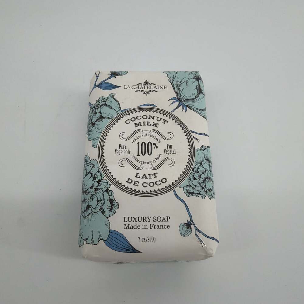 La Chatelaine France Luxury Bar Soap | Natural Shea Formula (Coconut Milk, 7 oz)